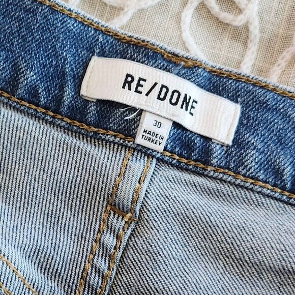 RE/DONE 90"s High Rise Ankle Crop Jeans Size 30 - Picture 6 of 16